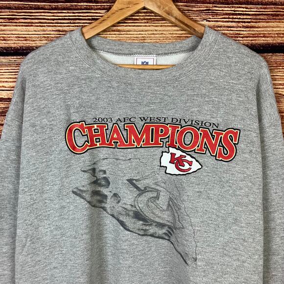 Vintage 2003 Kansas City Chiefs AFC Champions Crewneck - Picture 3 of 7